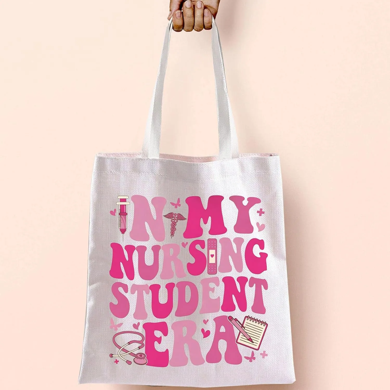 BLUPARK In My Nurse Student Era Tote Bag Nurse Bag Nurse Tote Bag New Nurse Gift Nursing Era Tote Bag Future Nurse Gift