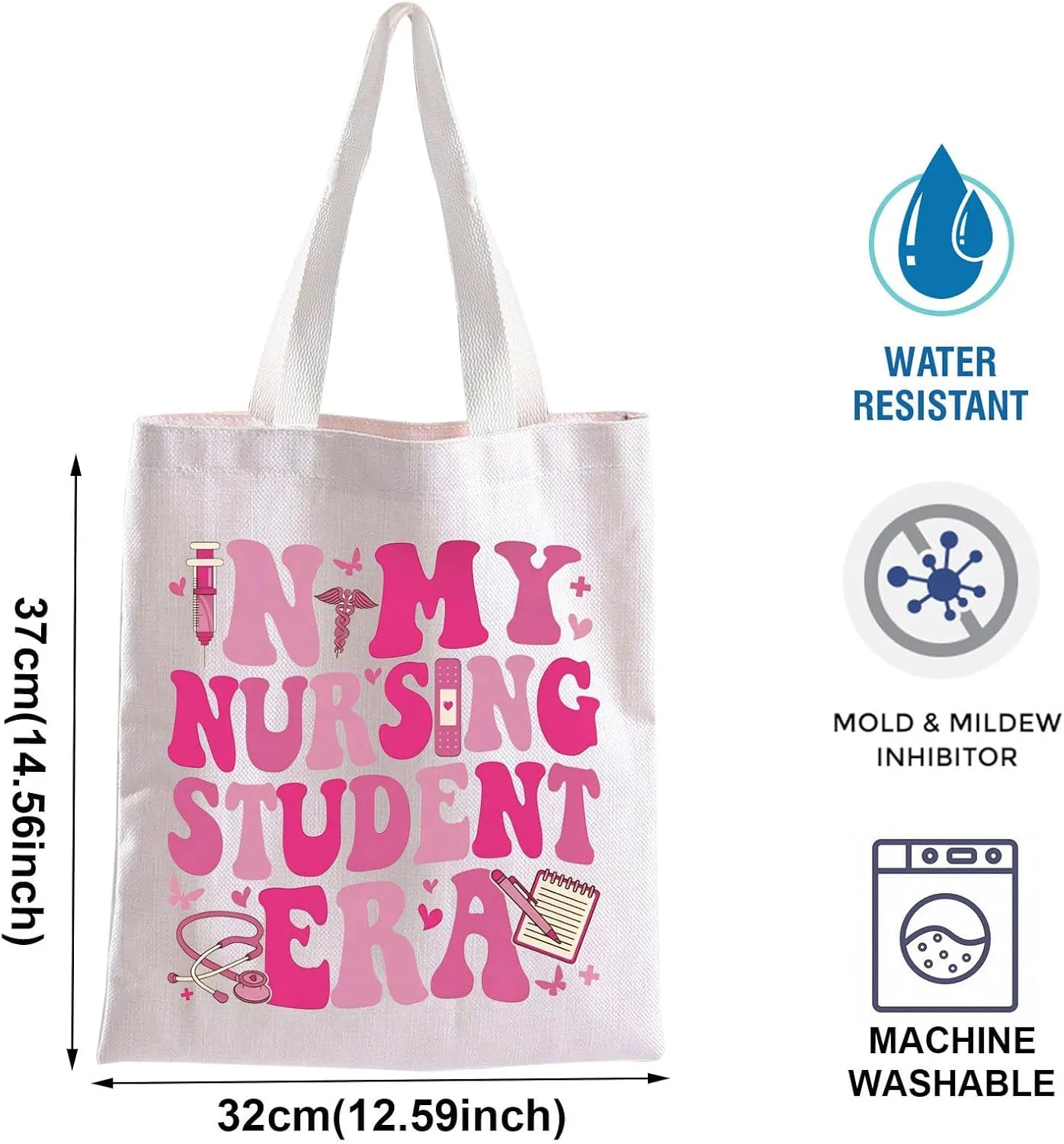 BLUPARK In My Nurse Student Era Tote Bag Nurse Bag Nurse Tote Bag New Nurse Gift Nursing Era Tote Bag Future Nurse Gift