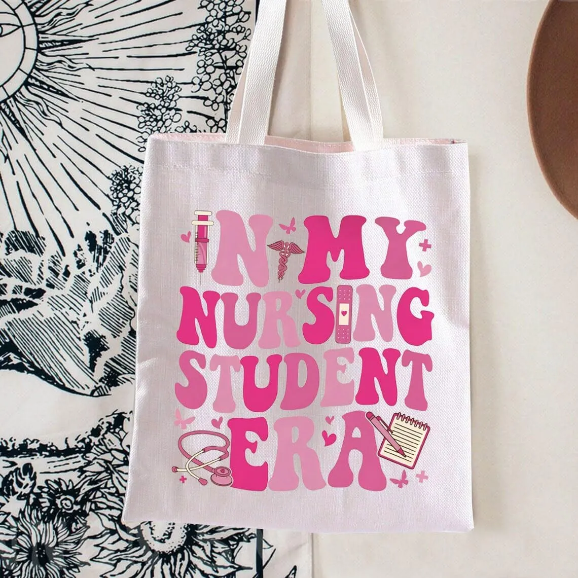 BLUPARK In My Nurse Student Era Tote Bag Nurse Bag Nurse Tote Bag New Nurse Gift Nursing Era Tote Bag Future Nurse Gift