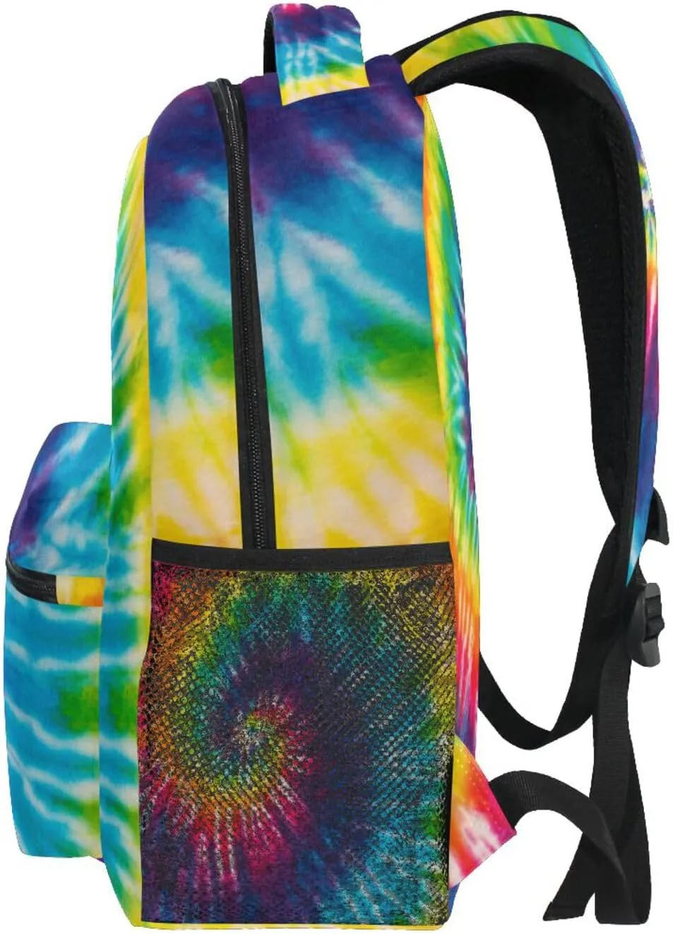 Boccsty Rainbow Swirl Tie Dye Kids Backpack for Boys Girls Boho Spiral Backpacks Preschool Toddler BookBags Kindergarten Elemetary School Bags