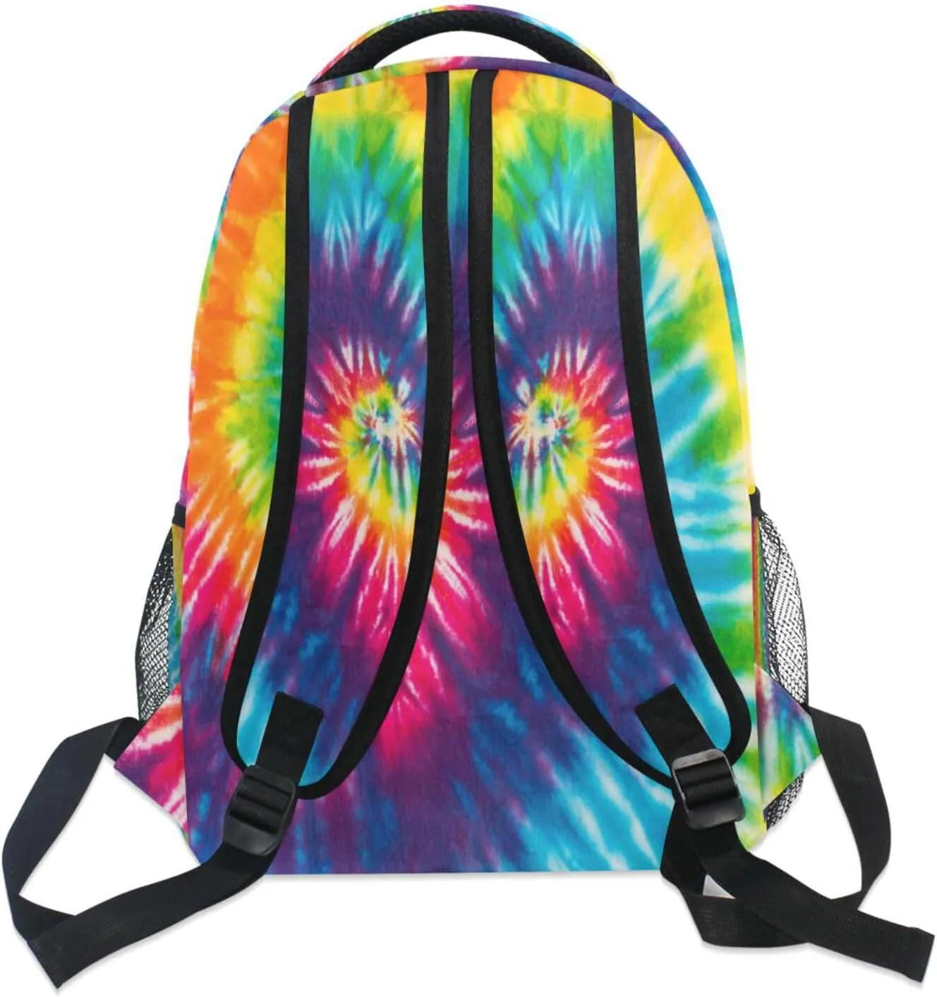 Boccsty Rainbow Swirl Tie Dye Kids Backpack for Boys Girls Boho Spiral Backpacks Preschool Toddler BookBags Kindergarten Elemetary School Bags