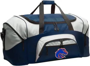 Boise State Suitcase Duffel Bag Large Boise State University Duffle for Travel or Sports Gear Bag (Navy)