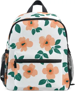 Bolaz Upgraded Backpack for School Teenagers Girls Boys-Flowers Leaves Pattern,Travel Bag with Chest Buckle and Whistle