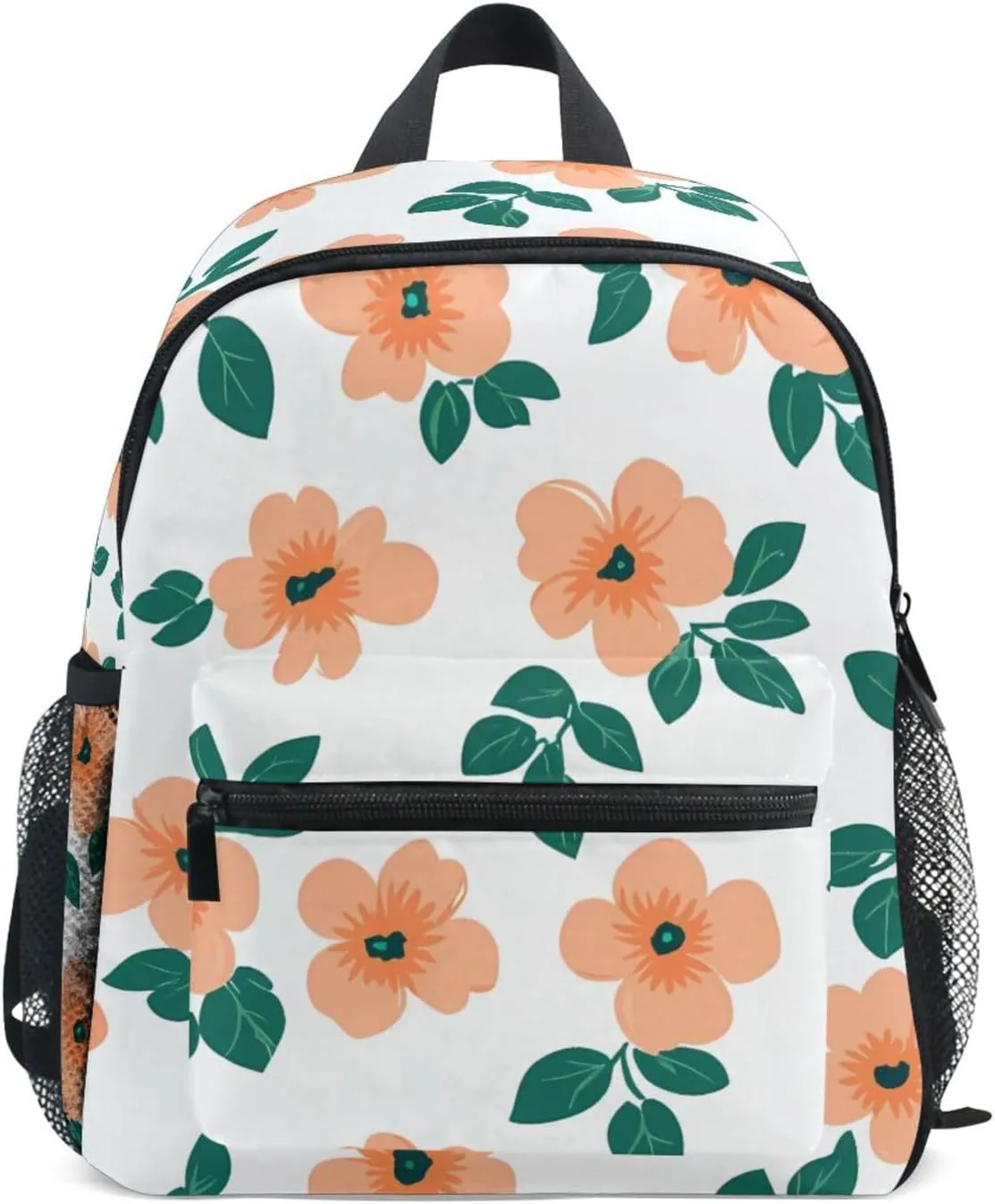 Bolaz Upgraded Backpack for School Teenagers Girls Boys-Flowers Leaves Pattern,Travel Bag with Chest Buckle and Whistle
