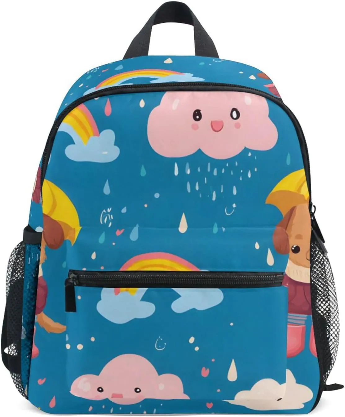 Bolaz Upgraded Backpack for School Teenagers Girls Boys-Puppy Umbrella Pattern,Travel Bag with Chest Buckle and Whistle
