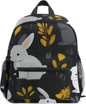 Bolaz Upgraded Backpack for School Teenagers Girls Boys-Rabbit Grass Pattern,Travel Bag with Chest Buckle and Whistle