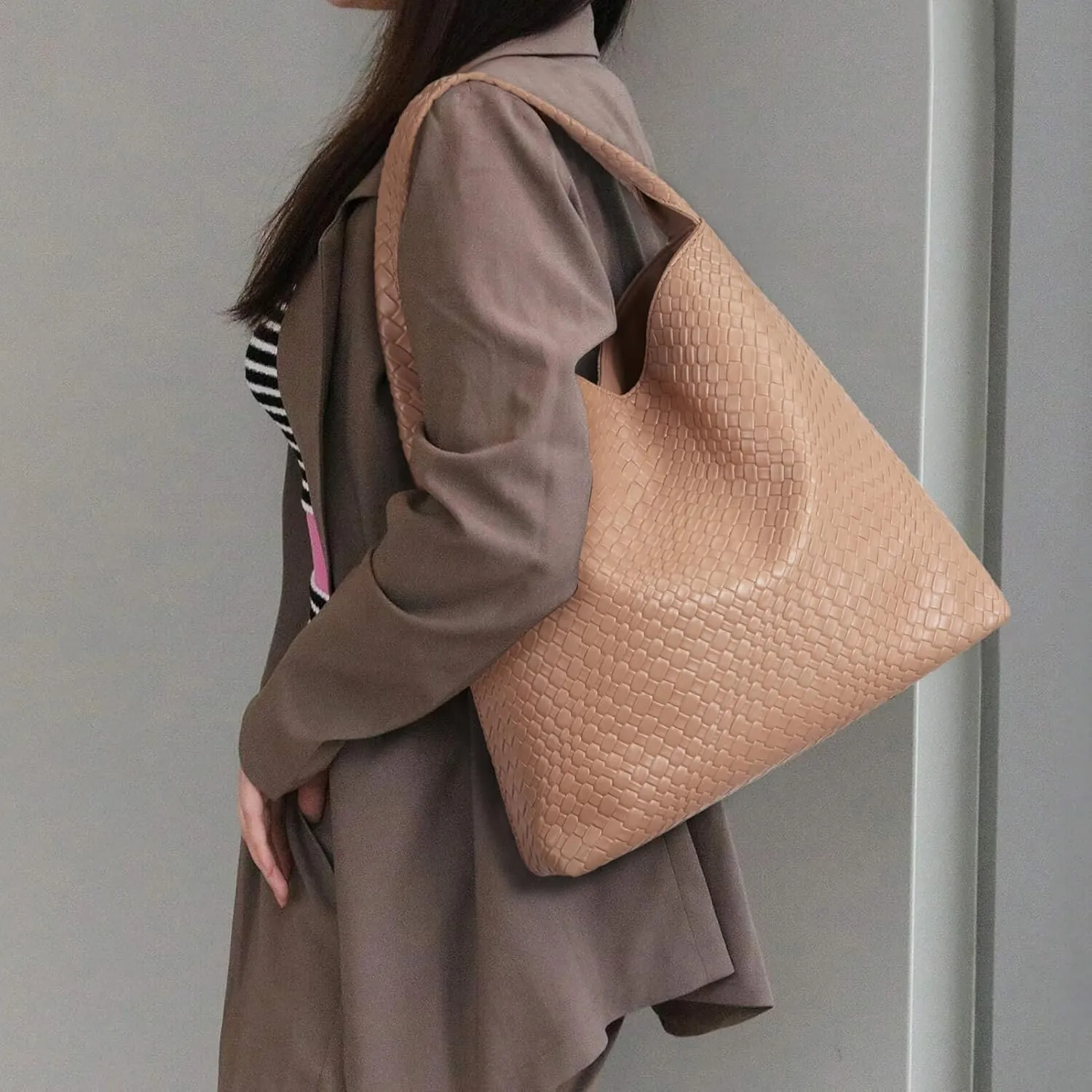 BOSTANTEN Shoulder Bag for Women Trendy Summer Hobo Handbag Purse Top-handlde Tote Bag