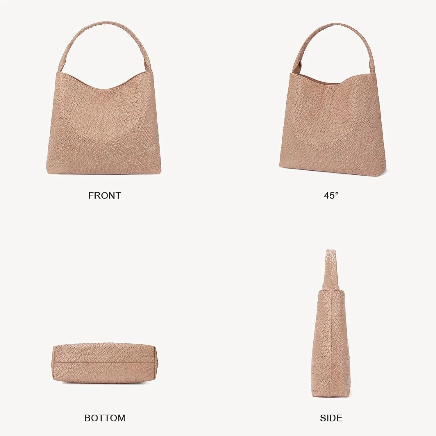 BOSTANTEN Shoulder Bag for Women Trendy Summer Hobo Handbag Purse Top-handlde Tote Bag