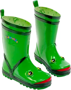 Boy's Frog Rubber Rain Boots