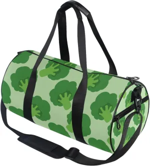 Broccoli Cabbage Vegetable Gym Duffle Bag for Women Men Sports Fitness Bag Workout Travel Gymnastics Dance Ballet