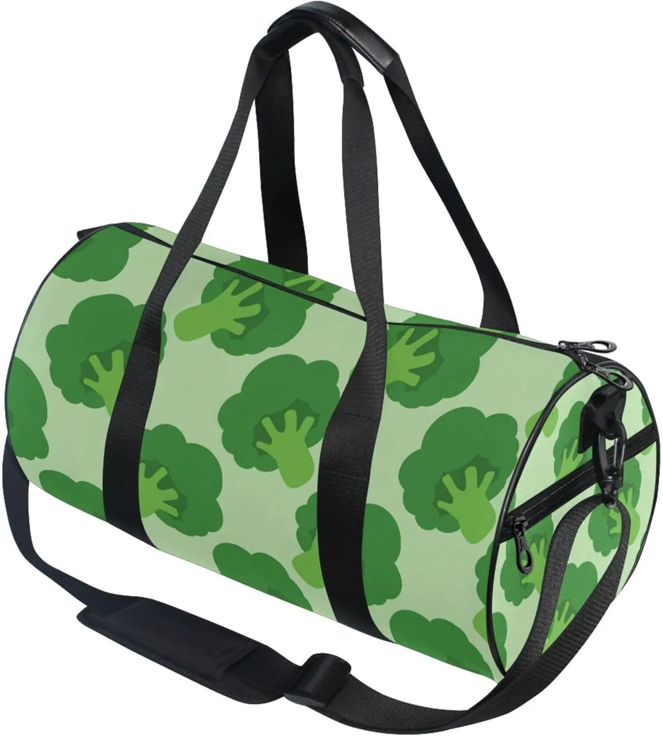 Broccoli Cabbage Vegetable Gym Duffle Bag for Women Men Sports Fitness Bag Workout Travel Gymnastics Dance Ballet