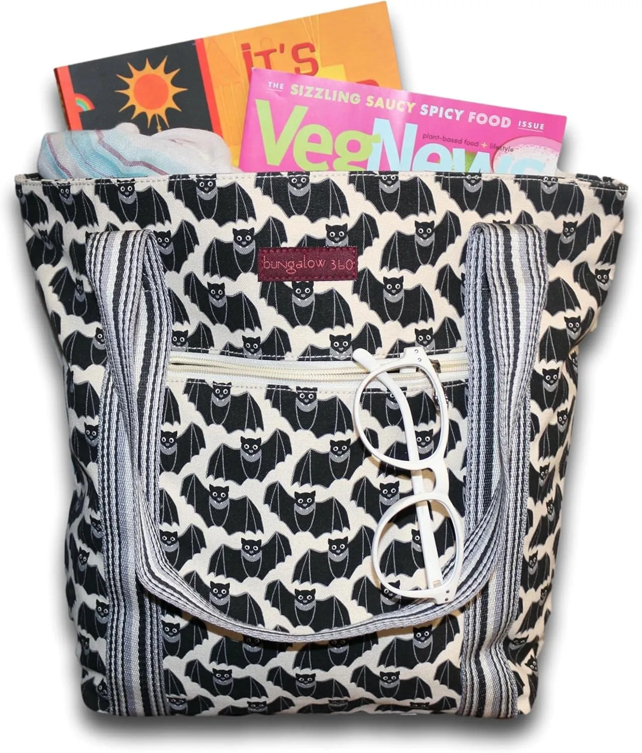 bungalow 360 Vegan Striped Tote Bag