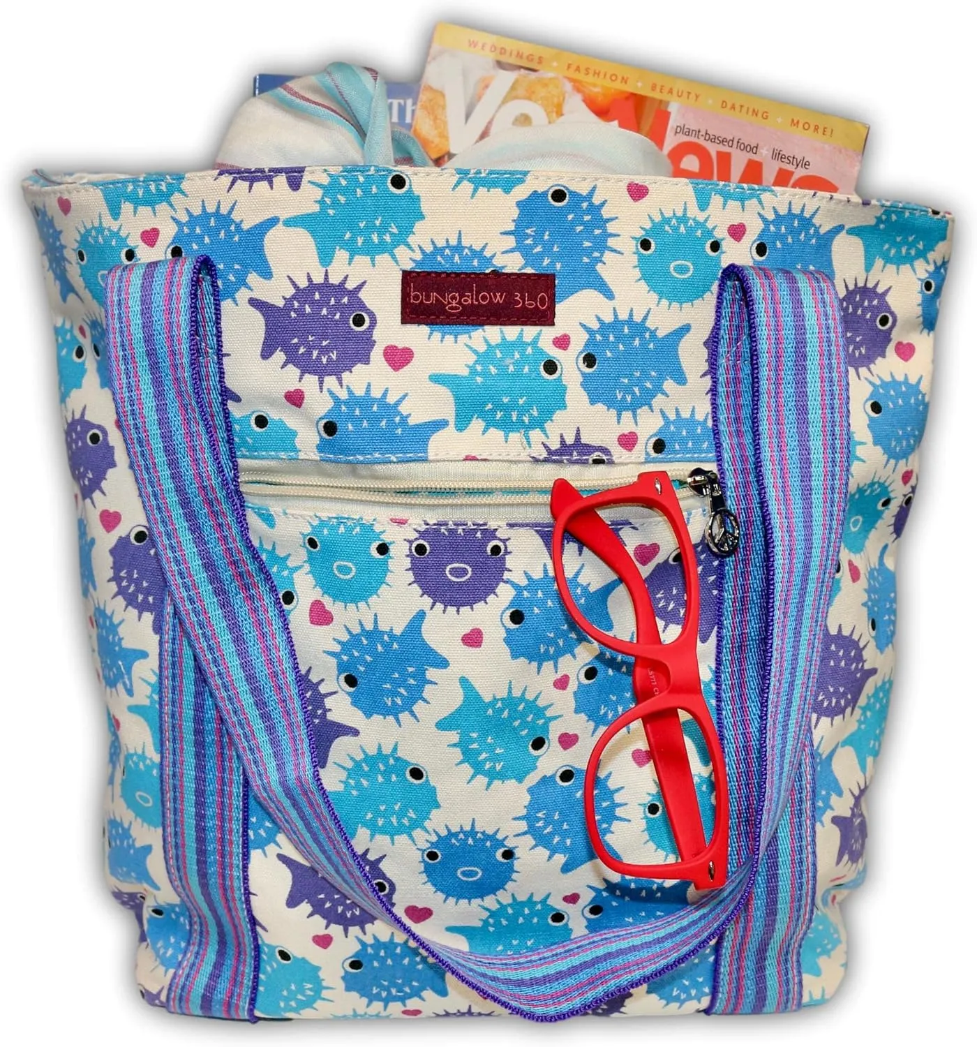 bungalow 360 Vegan Striped Tote Bag