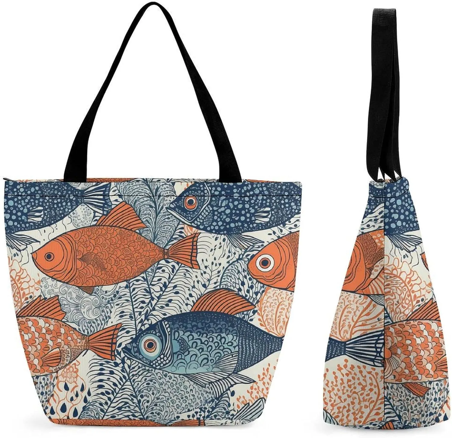 Burr Texture Style Tote Bag for Women Grocery Bags Foldable Shopping Bag Large Reusable Handbags for Work Travel