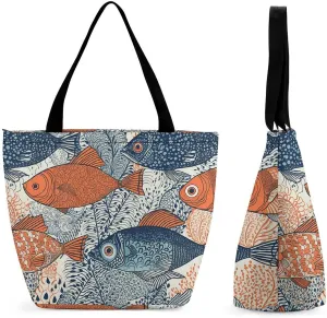 Burr Texture Style Tote Bag for Women Grocery Bags Foldable Shopping Bag Large Reusable Handbags for Work Travel