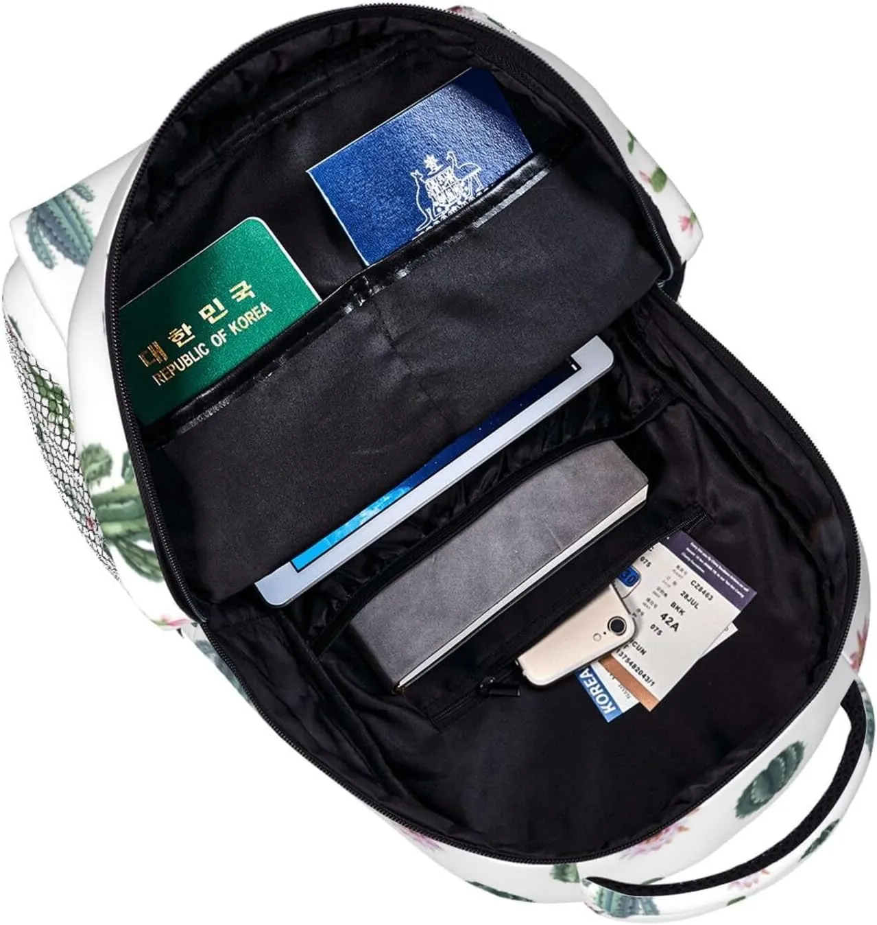 Cactus Backpack Succulent Laptop Backpacks Travel Hiking Camping Bag Plants Bag Casual Daypack Backpack