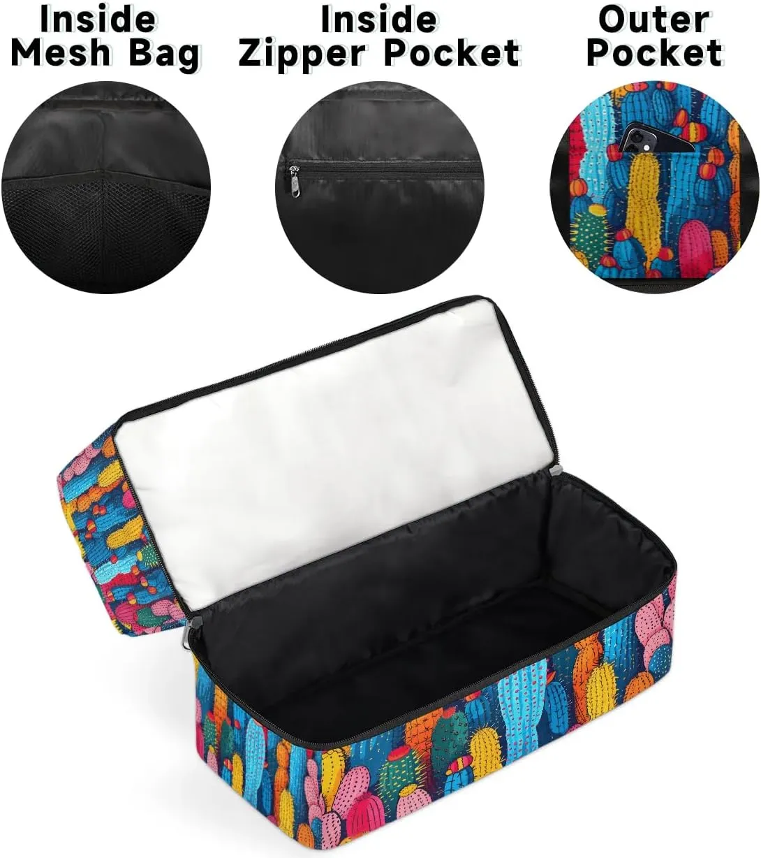 Cactus Tropical Plant Travel Duffel Bag Dry Wet Separated Sports Tote Travel Duffle Bag Gym Workout Bag Women Travel Duffel Bag for Women, Travel, Gym, Work