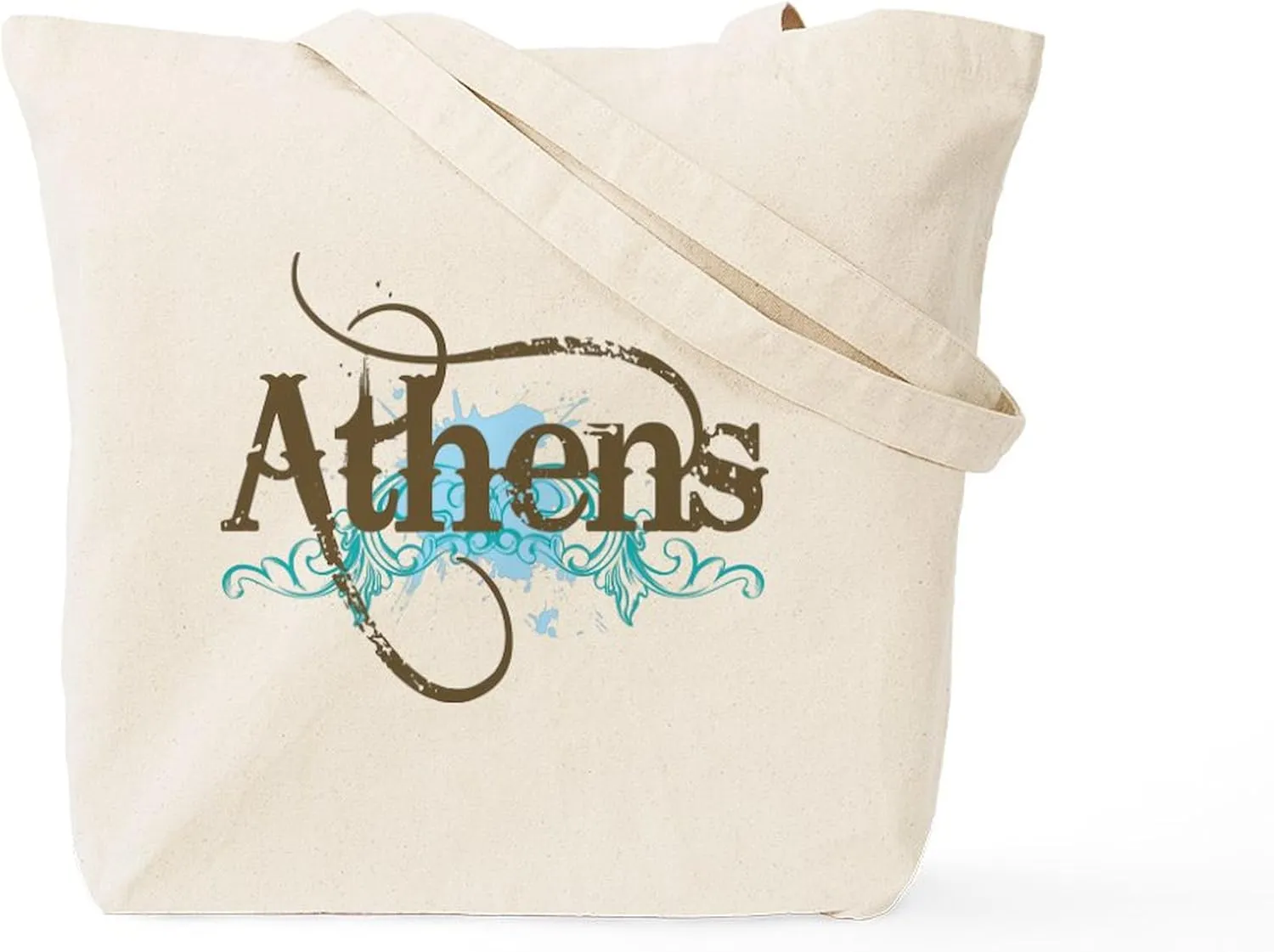 CafePress Cool Athens Tote Bag Reusable Natural Beige Canvas Shopping Bag