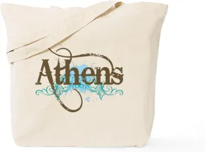 CafePress Cool Athens Tote Bag Reusable Natural Beige Canvas Shopping Bag