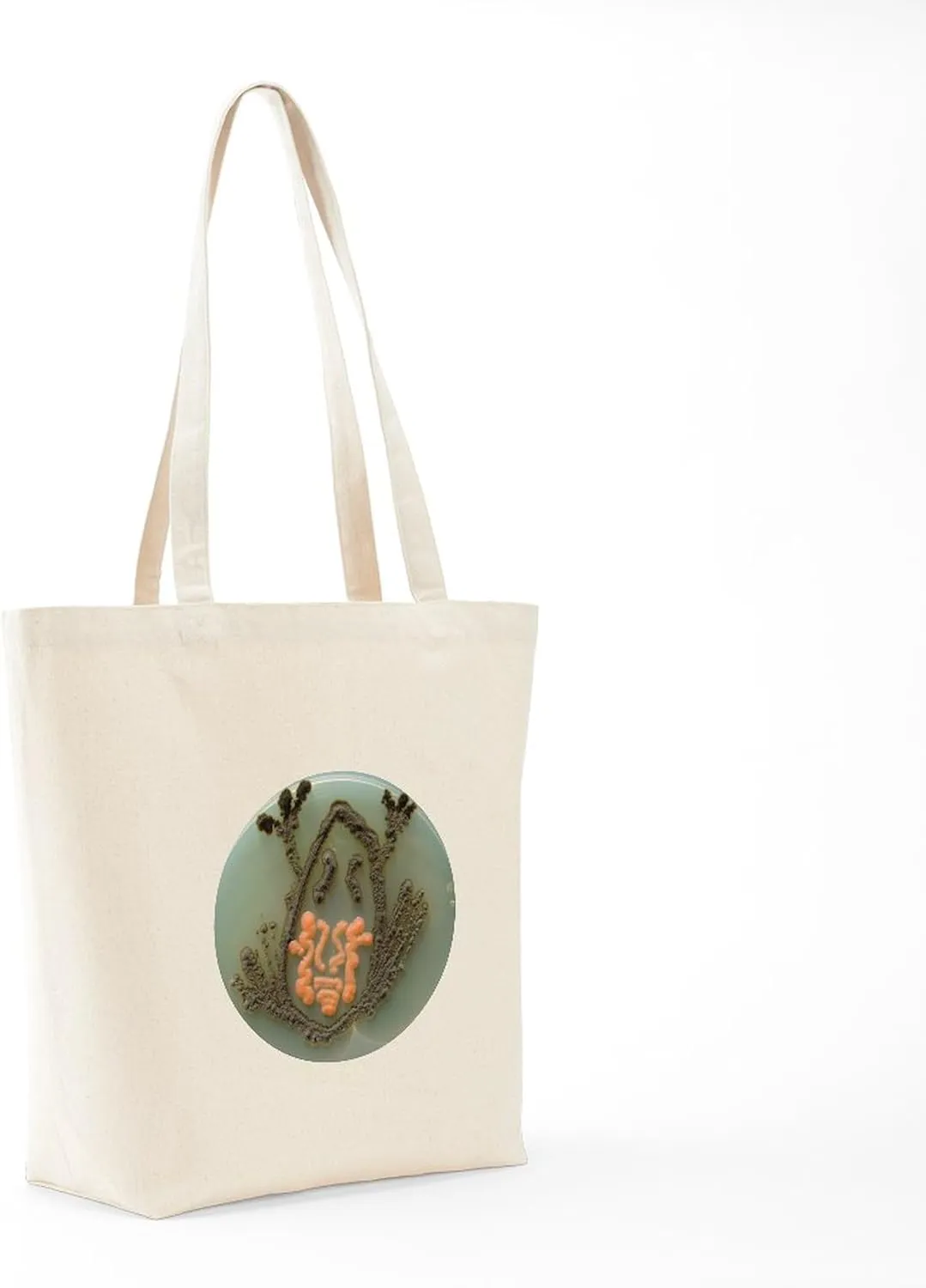 CafePress Frog Tote Bag Reusable Natural Beige Canvas Shopping Bag