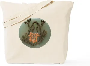 CafePress Frog Tote Bag Reusable Natural Beige Canvas Shopping Bag