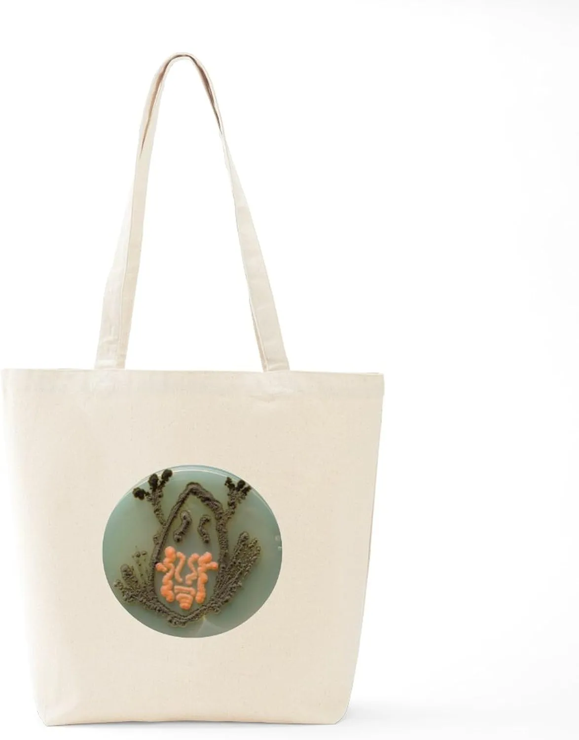 CafePress Frog Tote Bag Reusable Natural Beige Canvas Shopping Bag