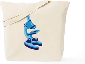 CafePress Microscope Tote Bag Reusable Natural Beige Canvas Shopping Bag