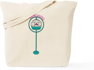 CafePress Songbird Tote Bag Reusable Natural Beige Canvas Shopping Bag