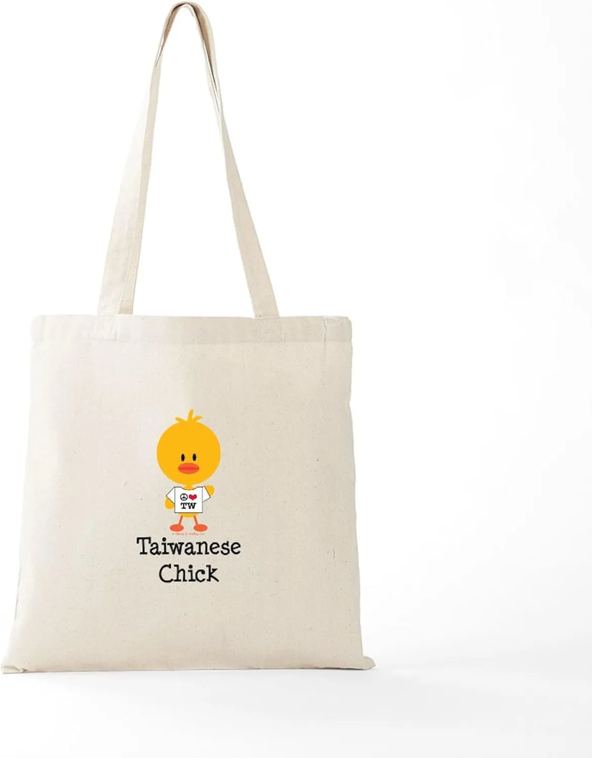 CafePress Taiwanese Chick Tote Bag Reusable Natural Beige Canvas Shopping Bag