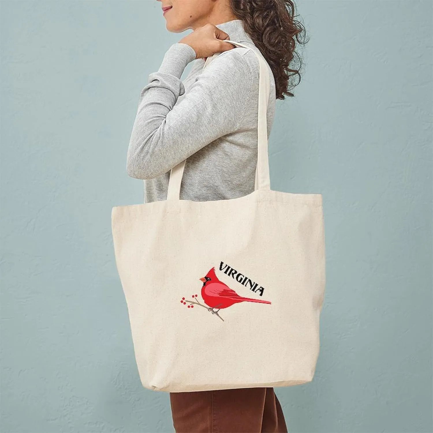 CafePress VIRGINIA Tote Bag Natural Canvas Tote Bag, Reusable Shopping Bag