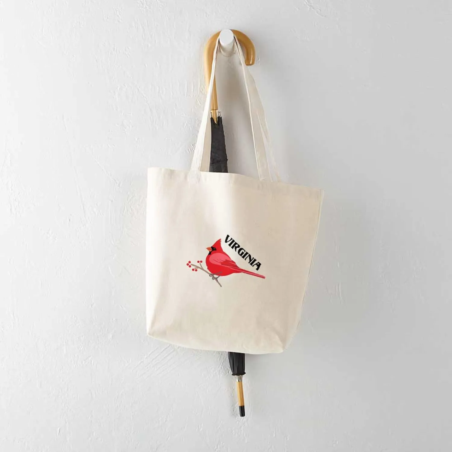 CafePress VIRGINIA Tote Bag Natural Canvas Tote Bag, Reusable Shopping Bag