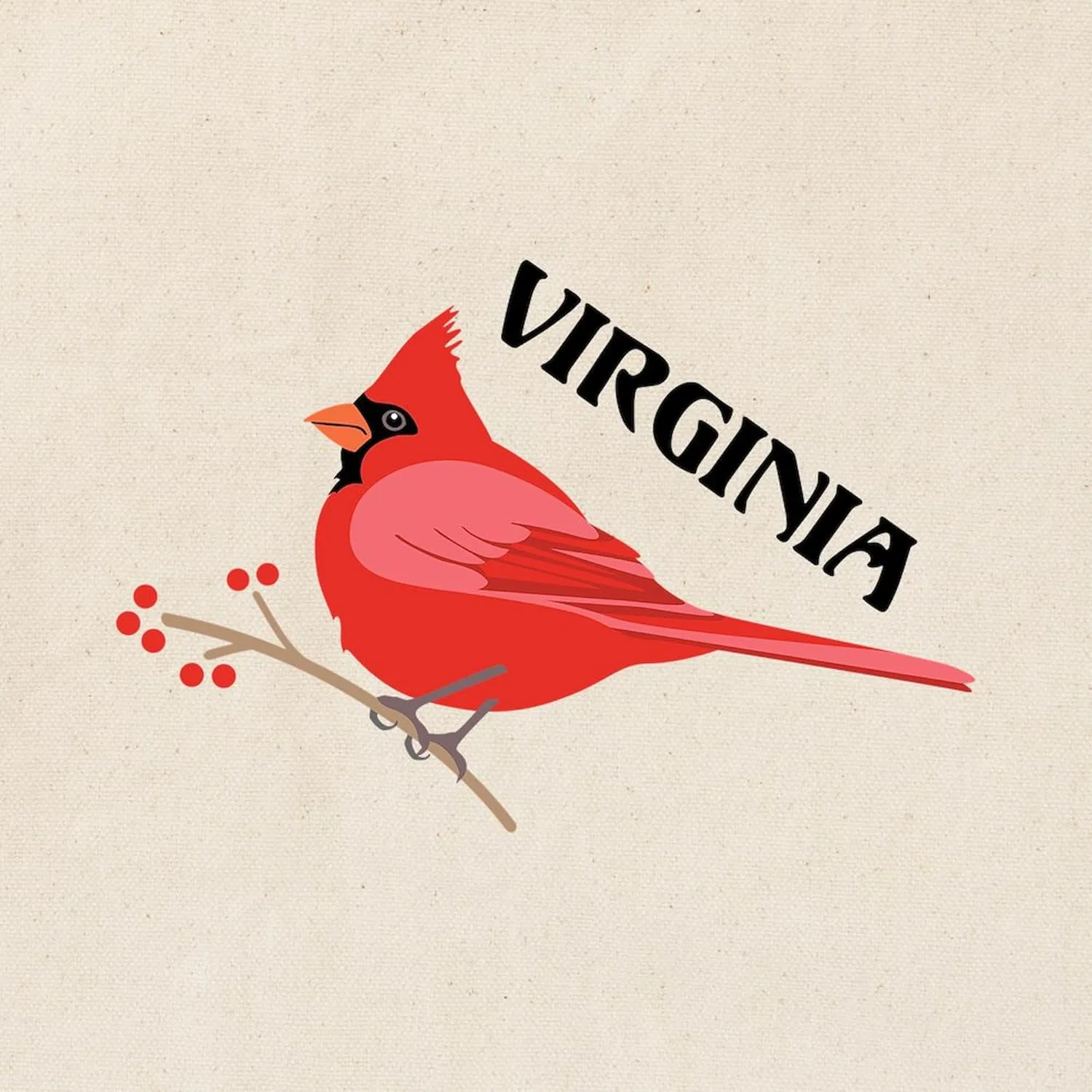 CafePress VIRGINIA Tote Bag Natural Canvas Tote Bag, Reusable Shopping Bag