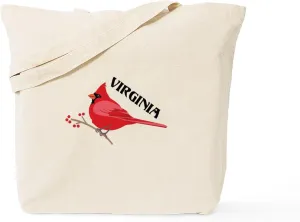 CafePress VIRGINIA Tote Bag Natural Canvas Tote Bag, Reusable Shopping Bag