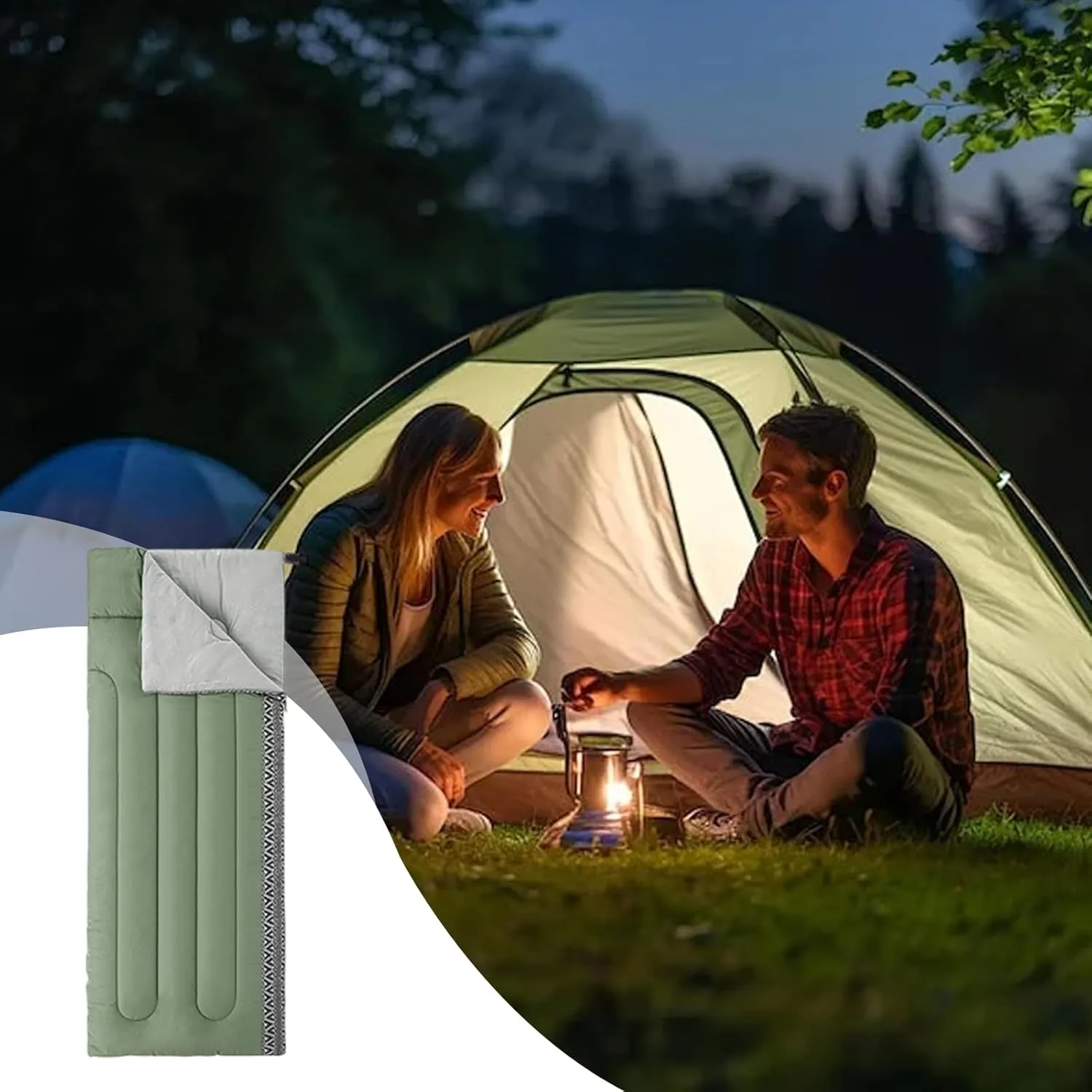 Camping Sleeping Bag - Sleeping Bags for Adults | Hiking Must Haves | Outdoor Gear Accessories for Summer, Winter, Autumn | Backpacking Lightweight Waterproof- Cold Weather Sleeping Bag