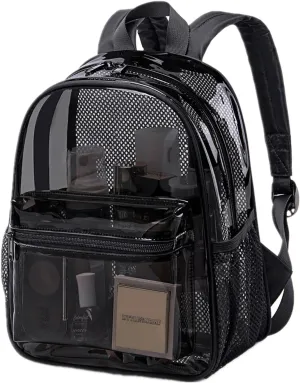 CAMTOP Clear Backpack for Stadium Events Approved 12x6x12 Small Clear Bag Mini Backpacks Purse for festival Concert Work