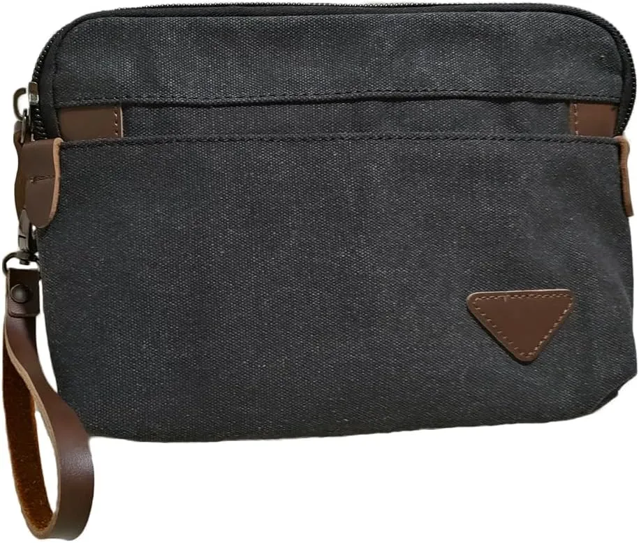 Canvas Smartphone Wristlets Bag Clutch Bag Wallet Purse Zipper Pouch Handbag