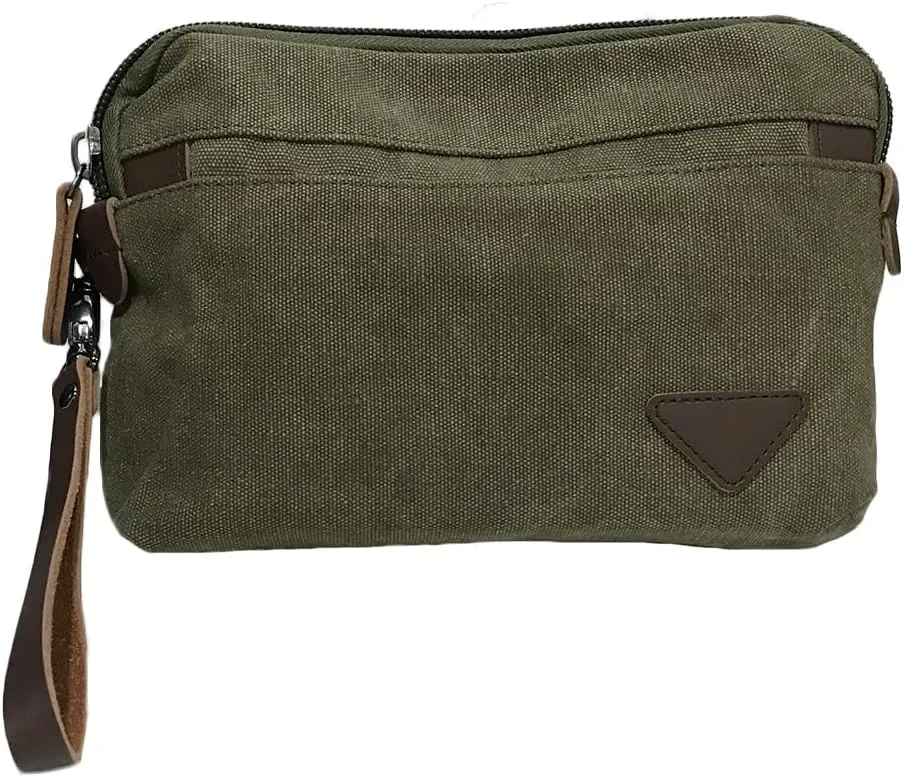 Canvas Smartphone Wristlets Bag Clutch Bag Wallet Purse Zipper Pouch Handbag