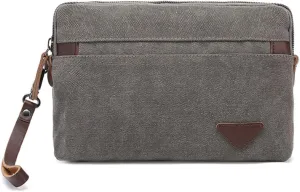 Canvas Smartphone Wristlets Bag Clutch Bag Wallet Purse Zipper Pouch Handbag