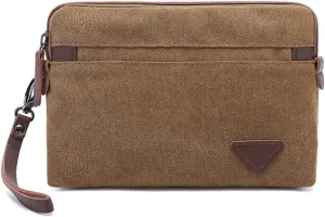 Canvas Smartphone Wristlets Bag Clutch Bag Wallet Purse Zipper Pouch Handbag