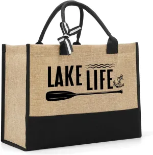 Canvas tote bag Beach Bag Reusable Grocecy Bag Travel Bag for Women Girl