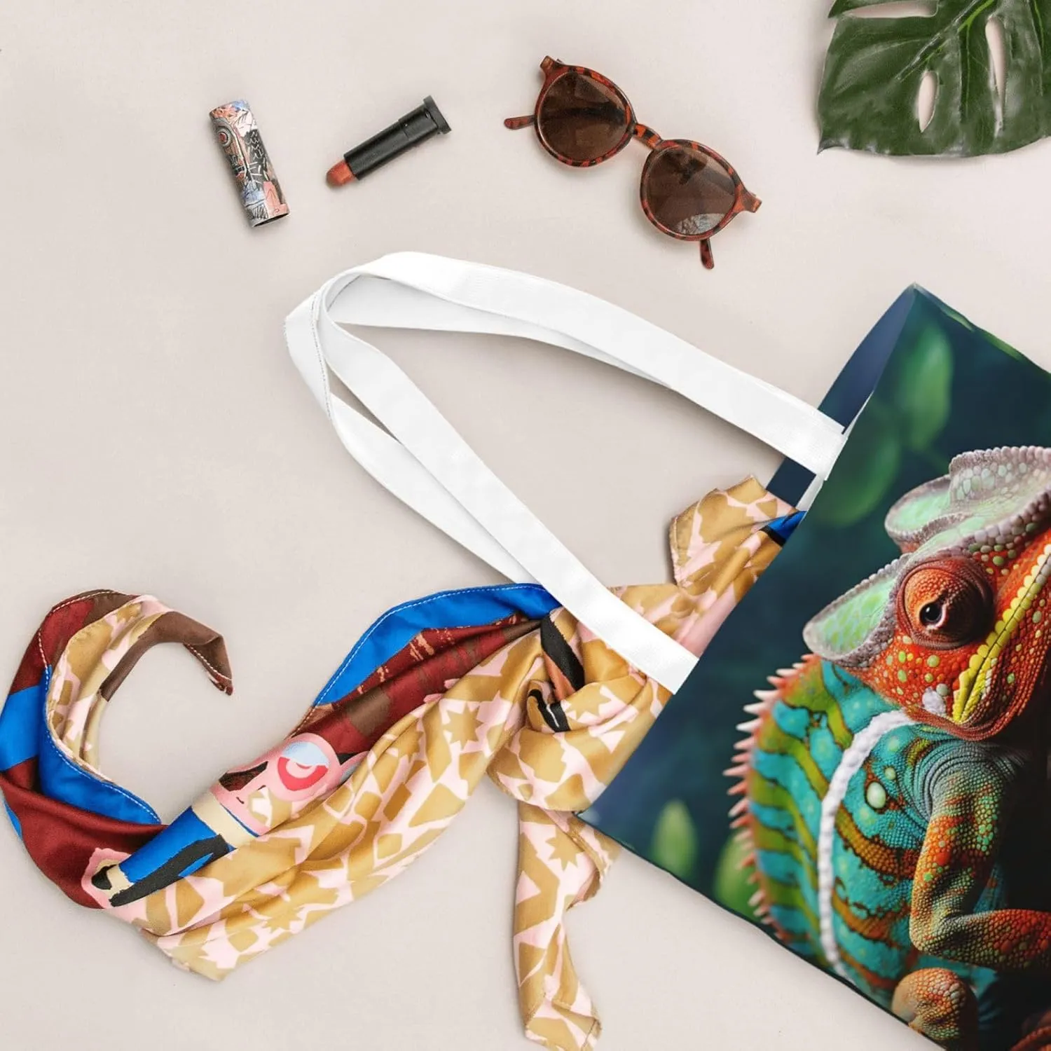 Canvas Tote Bag For Women Reusable Shopping Bag Casual Travel Mountain Scenery Shoulder Bag Handbag For Travel