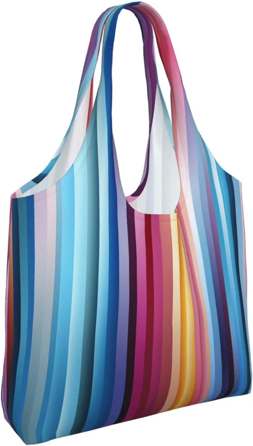 Canvas Tote Bag Lightweight Reusable Grocery Shopping Bag Red Shark Image Handbag for Women Men