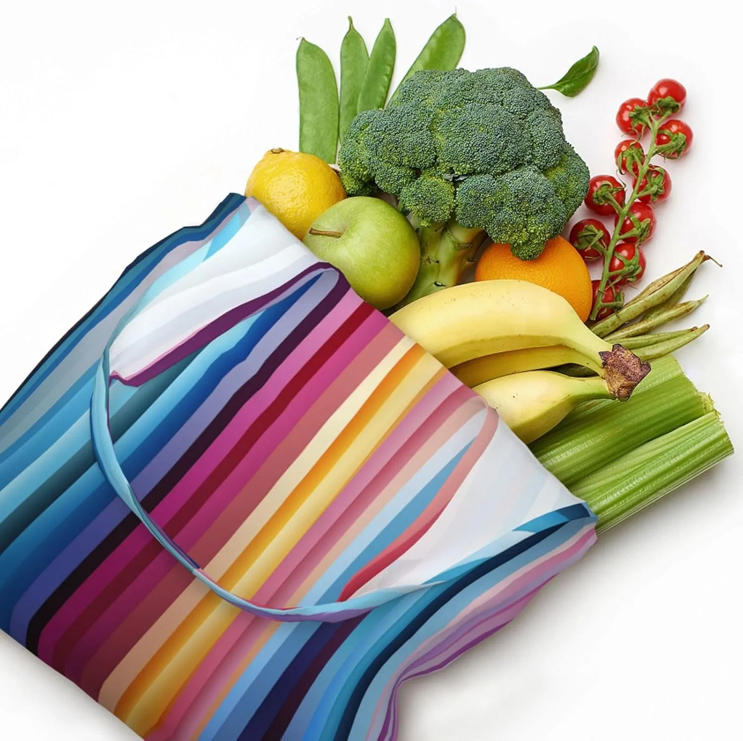 Canvas Tote Bag Lightweight Reusable Grocery Shopping Bag Red Shark Image Handbag for Women Men