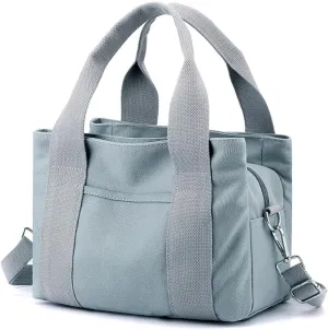 Canvas Tote Bags for Women Shoulder Hobo Bags Handbags Purse Big Satchel Purses Multi-pockets Casual Work Bags 2023