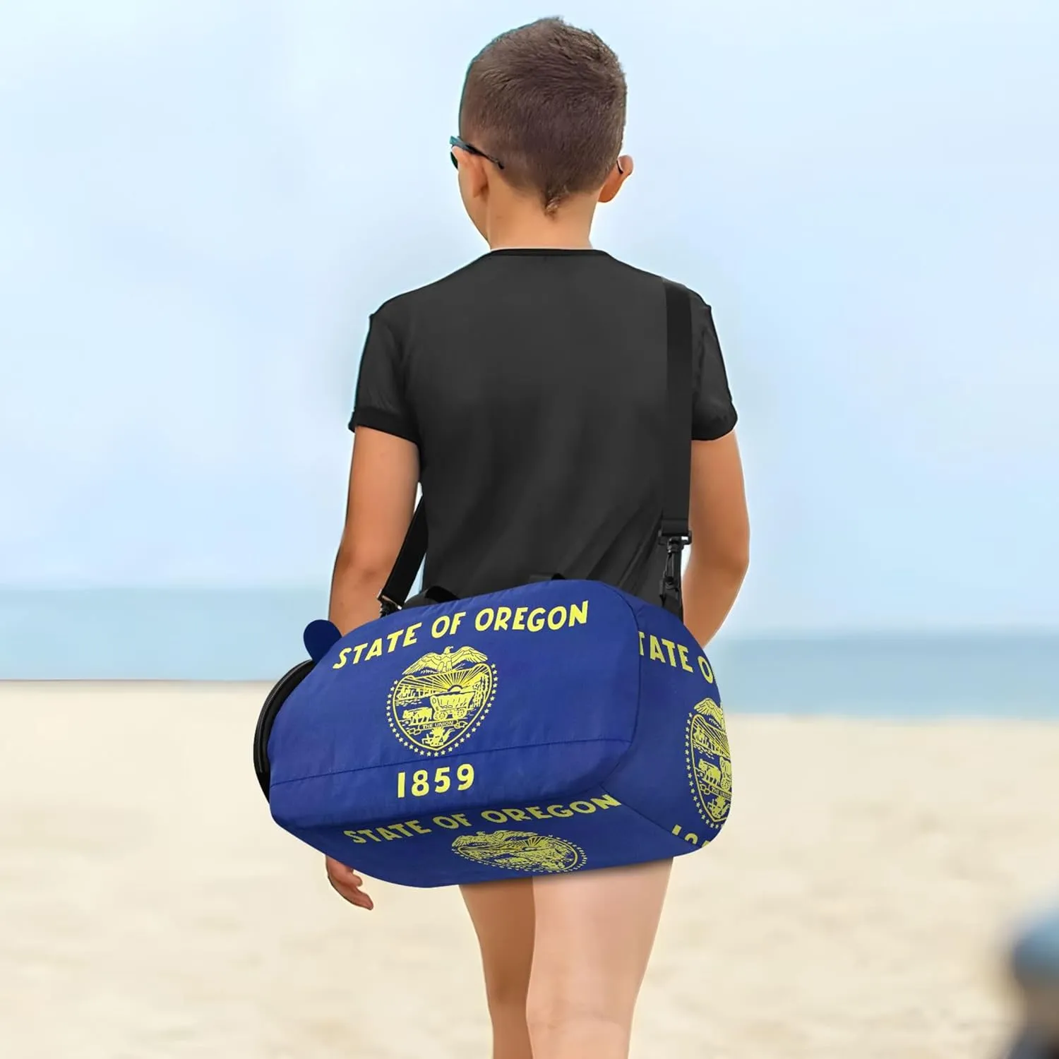 Carry on Duffel Bag Boys Overnight Bags Toddler Girls Duffle Bags Travel Tote Kids Dance Duffle Oregon State Flag