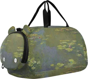 Carry on Duffel Bag Boys Toddler Weekender Bags Water Lilies Claude Monet Nymphéas Travel Duffle Bags Girls Tote Sports Dance Bag