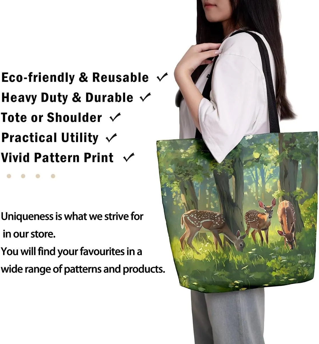 Castle Fairy Vintage Flower Canvas Tote Bag