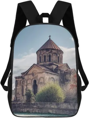 Casual Backpack for Men Women Waterproof Lightweight Daypack Travel Laptop Bag Armenian Church