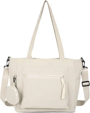 Casual Crossbody Bag Nylon Plain Messenger Bag Hobo Shoulder Bag Travel Daypacks