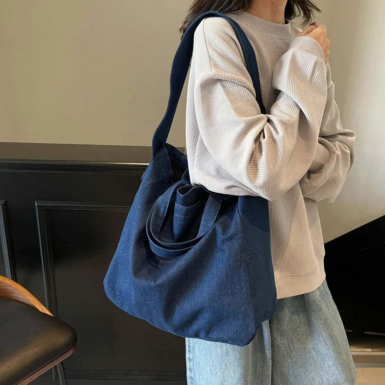 Casual Crossbody Bag Plain Messenger Bag Hobo Shoulder Bag Travel Daypacks